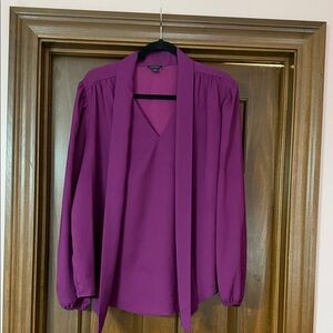 Ann Taylor Vibrant Purple Women's Blouse
